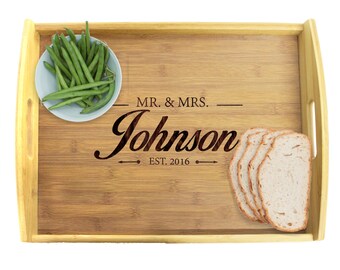 Serving Tray Wood, Engraved Serving Tray, Serving Tray Personalized, Engraved Serving Tray, Personalized Platter, Wooden Tray, Custom Tray