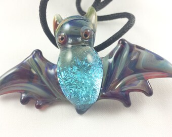 Bat - Glass Pendant Necklace