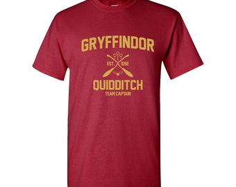 Harry Potter Shirt Gryffindor Shirt Harry Potter Gryffindor Quidditch Hogwarts Gryffindor Tshirt Gryffindor T-shirt Gryffindor Tee Unisex