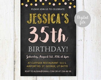 35Th Birthday Invitation 8