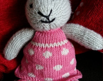 Hand Knitted Bunny Rabbit called Millie