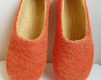 Made to order, Felted slippers, handmade home shoes