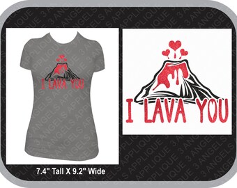 I Lava You Valentines Day SVG Cutter Design INSTANT DOWNLOAD
