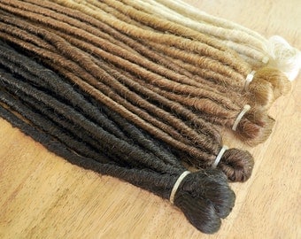 30 x Double Ended Dreadlocks (15 Extensions, 30 Dreads when folded) 50cm/20inches long