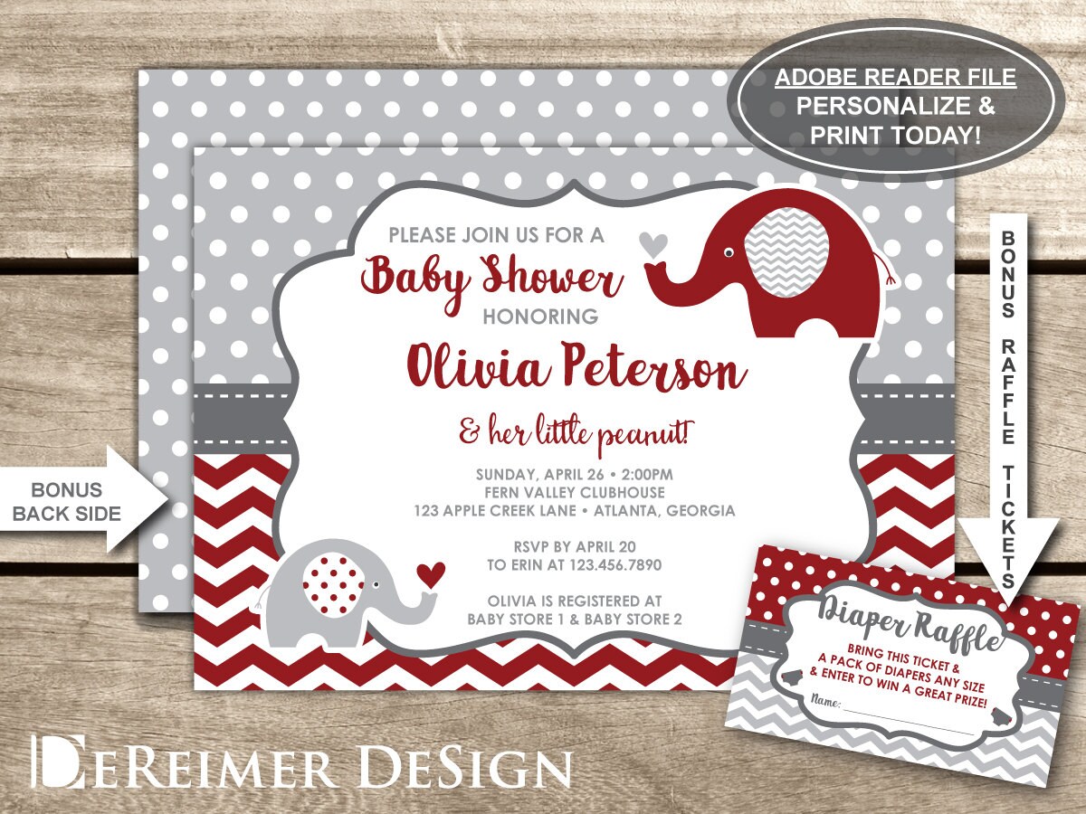 Alabama Baby Shower Invitations 8