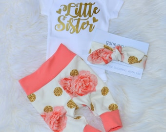 Baby Take Home Outfit Girl Coming Home Outfit for Baby Girl