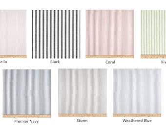 Ticking Stripe Bed Runners - Ticking Stripe Bed Scarfs - Premier Prints Classic Collection - Choose your size and color