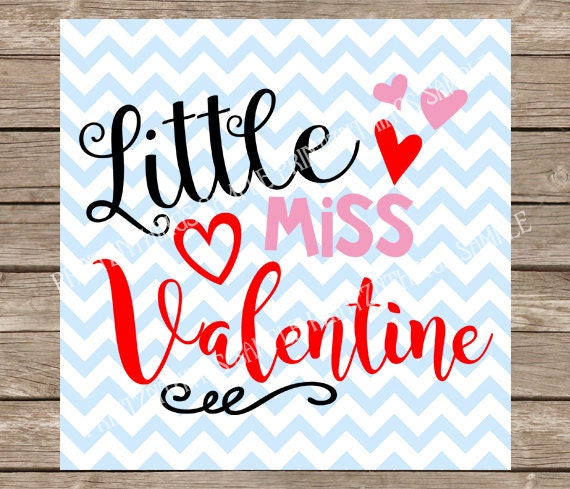 Download Little Miss Valentine SVG Valentine's Day Baby Girl Cute