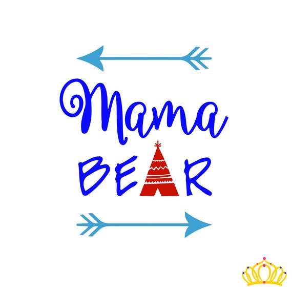 Download Items similar to Custom Mama Bear Mom Quote Vinyl Decal ...