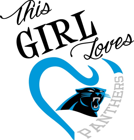 Download This Girl Loves Carolina Panthers SVG File