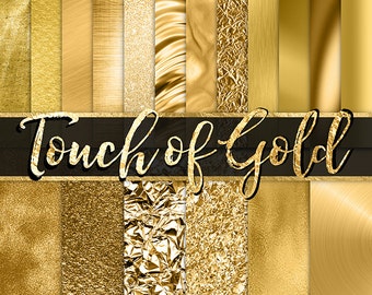 Gold Foil Digital Paper - gold glitter, gold foil flake, fashion, planner digital paper, gold textures, gold backgrounds, gold metallic