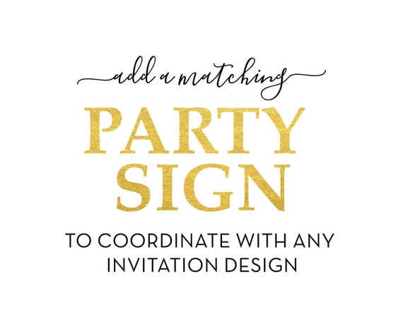 Party Signs Add Matching Party Signs Printable