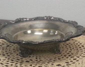 Old English by Poole Silver Plated Footed Candy Dish - 5005