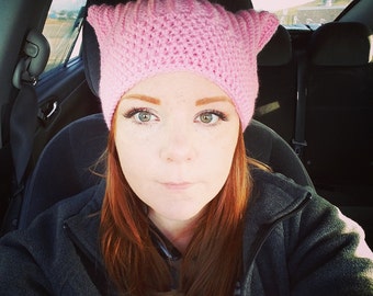 Crochet Cat Hat aka "Pussy Hat"
