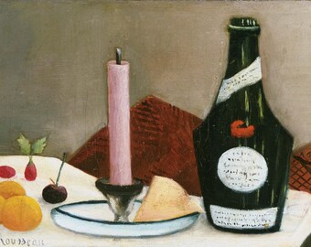 Henri Rousseau: The Pink Candle. Fine Art Print/Poster. (004156)