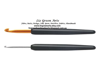 KnitPro "Soft Grip" Crochet Hooks ~ Aluminum And Steel Individual Hooks, 0.50mm - 12.00mm Liz Green Arts Lace Fine Chunky Hooking Rug Supply