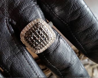 Marcasite silver ring 925 vintage ring, silver jewelry, 925 ring, marcasite jewelry, marcasite ring, vintage jewelry, size 9