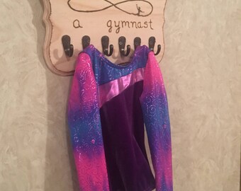 Gymnastic Leotard Hanger, gymnast rack, gymnast decor, gymnastics decor, ballerina decor, wall hanging