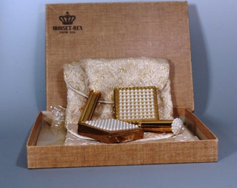 Pair of Vintage Dorset Rex Fifth Avenue Compact Set With Original Bags and Box