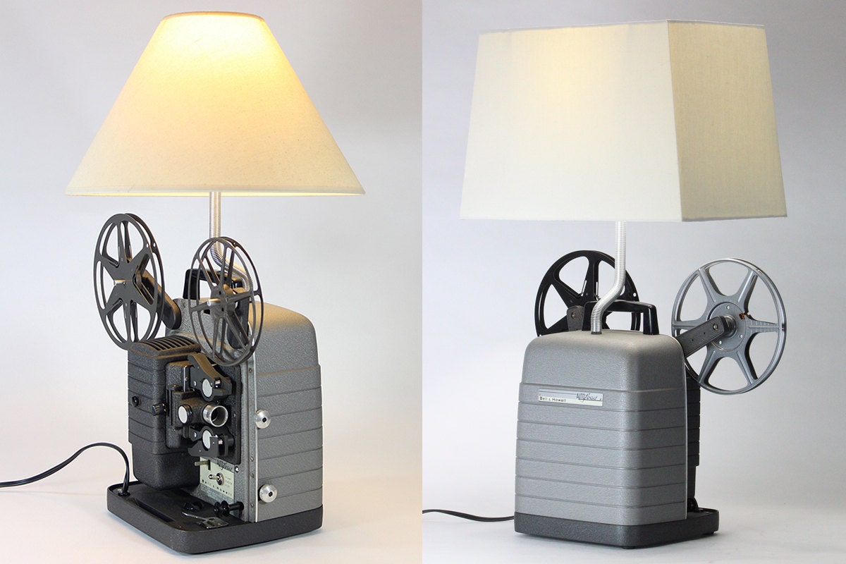 Vintage Bell & Howell 256 Auto Load 8mm Projector Table Lamp