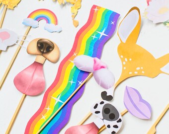 SNAPCHAT Photo Booth Prop Printable Snapchat modern Download