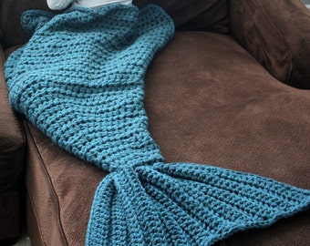Crochet Mermaid tail blanket, Mermaid tail blanket kids. Adult mermaid tail blanket. Snuggle sack. Crochet mermaid