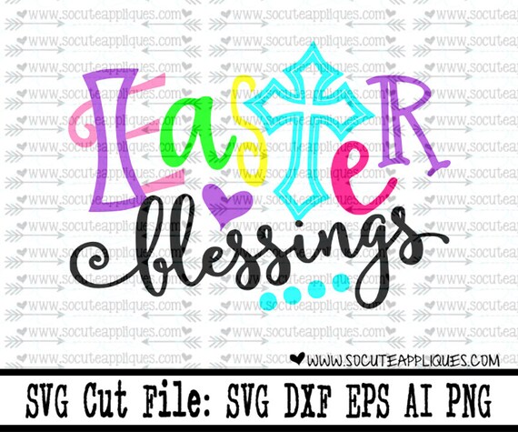 Download Easter SVG Easter Blessings svg Christian svg cross svg