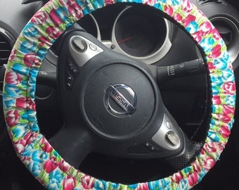 Me-Mo Spring Tulips Steering Wheel Cover
