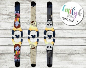 Nightmare Before Christmas Magic Band 2.0 Decal | Disney Magic Band Decal | Halloween Decal | Custom Magic Bands Skin | Magic Band 2 Decal