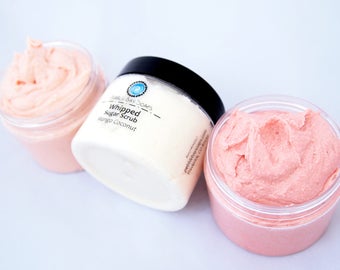 Whipped Sugar Scrub - Foaming Body Scrub - Whipped Foaming Sugar Scrub