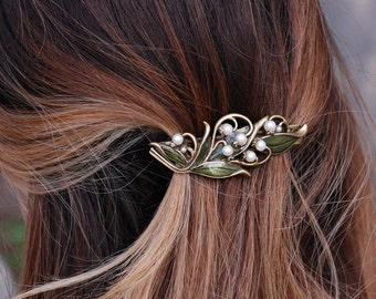 Bridal Barrette, Wedding Barrette, Hair Accessory, Hair Barrette, Hair Clip, Wedding Hair Accessories, Wedding Jewelry, Hair Pin B533