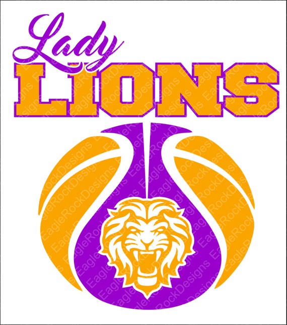 Download Lions Girls Basketball SVG DXF EPS Cut File for Cameo and