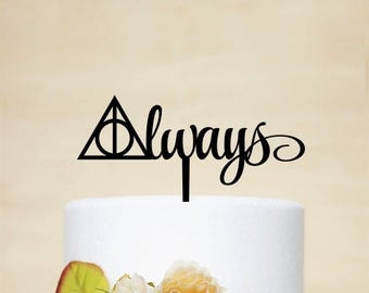 Harry Potter Cake Topper,Wedding Cake Topper,Always Cake Topper,Wedding Decoration,Love Cake Topper - P174