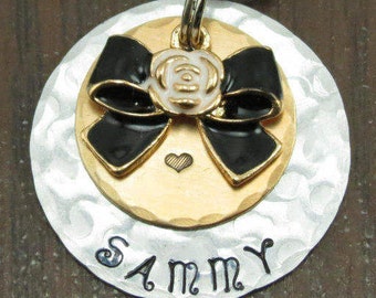 Dog tag, Dog ID tag, Dog name tag, Pet tag, Pet ID tag, Pet name tag, Dog tags for dogs, Collar name tag, Personalized pet tag