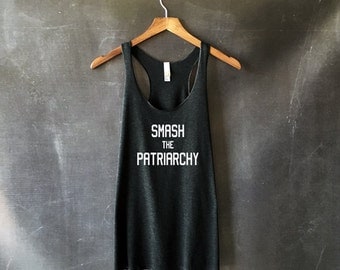 Smash the Patriarchy Tank Top for Woman - Feminist Shirts - On Wednesdays We Smash the Patriarchy - Feminist Tees - Feminism Riot Grrrl