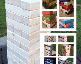 Custom Giant Jenga Inspired tower game