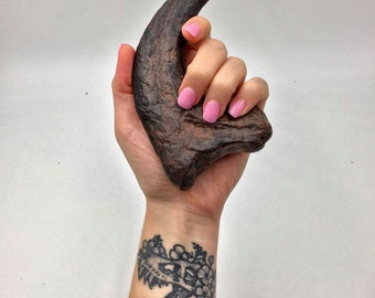 5.5 inch Jurassic Park style Velociraptor / Deinonychus Claw replica with stand. For Jurassic Park, Dinosaurs, & Fossil fans!