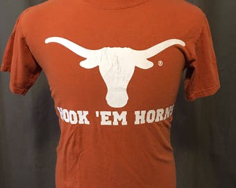 Vintage University of Texas Hook 'em Horns T-Shirt, Size: Small