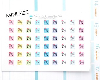 Happy MINI Day Off Reminder Tracker Cute Kawaii Planner Stickers Erin Condren Mambi Kate Spade A5 A6 Personal Funny Work Holiday Vacation