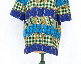 Vintage shirt-70s-80s-Used hand-Made in Italy