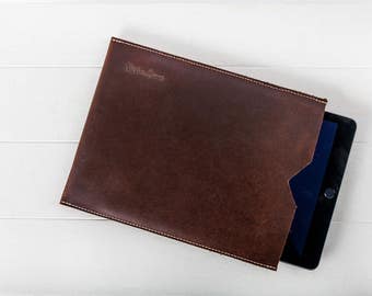 Leather iPad Sleeve Handmade Leather Tablet Case
