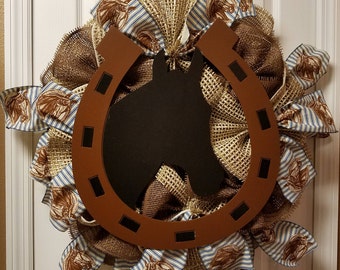 Horseshoe Wreath | Etsy