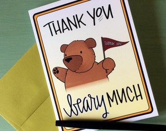 Thank you beary much | Etsy