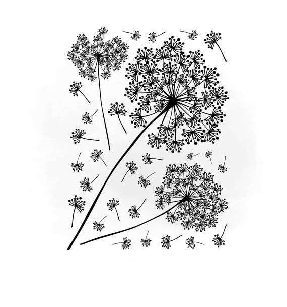 Download Dandelions Svg clipart Dandelions Svg For Silhouette Svg For