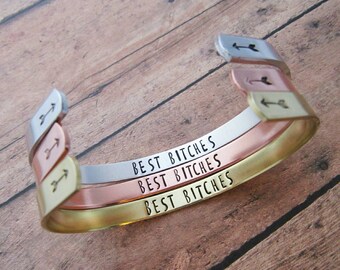 Best Bitches Bracelet - Best Friends Matching Bracelets - Best Friend Jewelry - Birthday Gift For Best Friend - Bridesmaid Bracelets