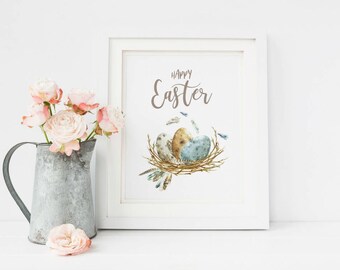 Easter Printable, Easter Decor, Easter Decorations, Easter home Decor, Easter Art, Happy Easter, Easter Wall Art, Spring Wall Art