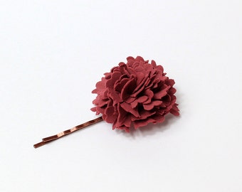 burgundy hair pin dark red accessory/for/hair jewelry rustic jewelry red hair bobby pin/for/girls/gifts daughter boho hair jewelry T3