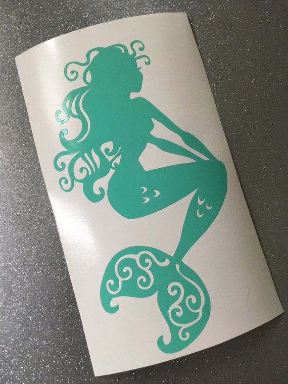 Mermaid Decal Mermaid Silhouette Decal Mermaid Gift Decal