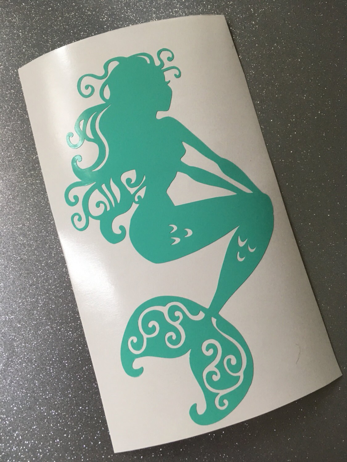 Mermaid Decal Mermaid Silhouette Decal Mermaid Gift Decal