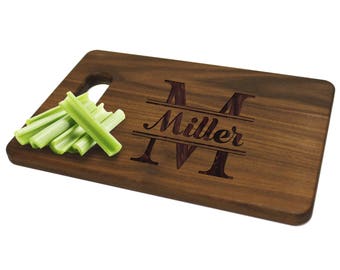 Anniversary Gift, Personalized Walnut Cutting Board, Personalized Cutting Board, Monogram Cutting Board, Personalized Wedding Gift